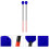 Raindrops Xylophone Mallet Cotton Thread 2set 17x1.4x1.4in 5