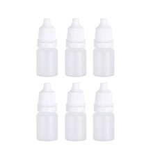 6pcs 5ml Plastic Eye Liquid Bottles Squeezable Dropper For Easy Use