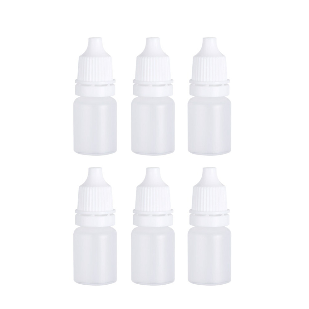 Aboofan 6Pcs 5Ml Plastic Eye Liquid Bottles Squeezable Dropper For Easy Use