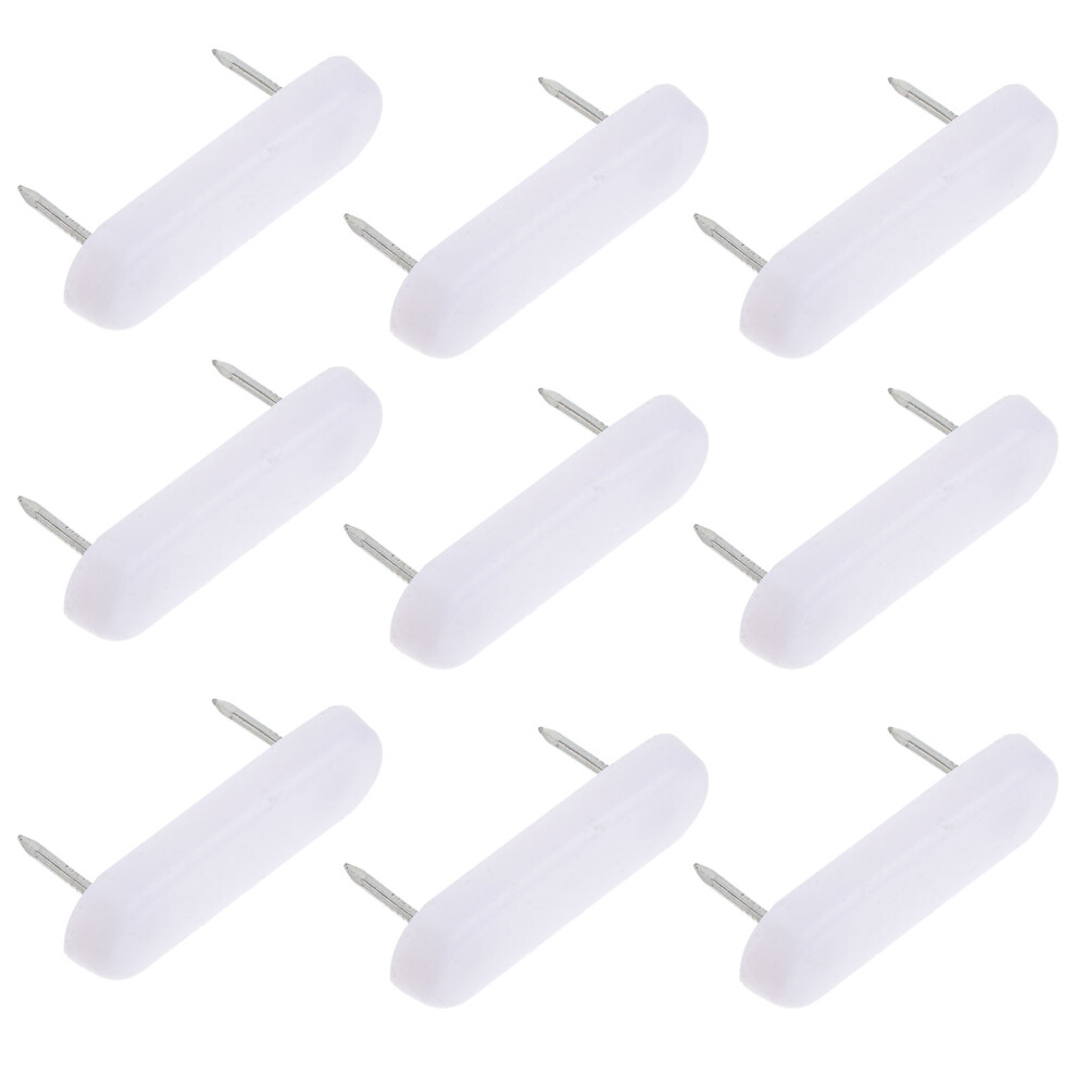 Furniture Pads Plastic Head Double Nails White 100pcs-image-OPC-PK8JCDV-NEW