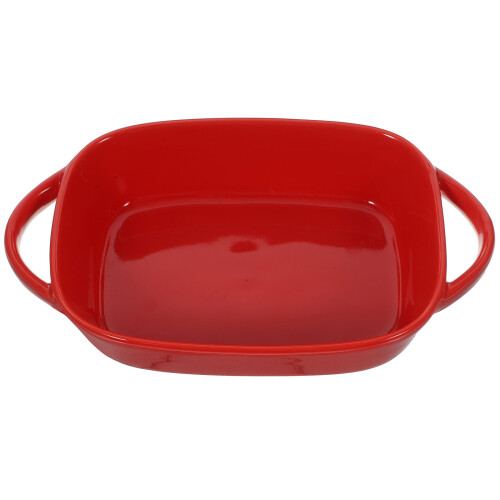 Oven Ceramic Cake Pan Double Handle Baking Dish Restaurant Bakeware