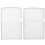 2 Pcs Large Plastic Case Portable Smoke Lighter Transparent 9