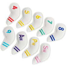 9St Duurzame PU Hoes Set Voor Golfclubs, 360 Bescherming