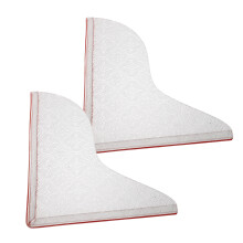 Shower Door Water Guard Acrylic 1 Pair 8.3x7.4x0.2in