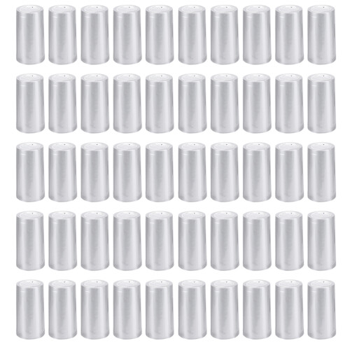 200pcs Wine Making Bottles Caps Silver Plastic 1