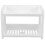 Raindrops Desktop Storage Rack White 1pack 9.47x6.68x6.17in 8