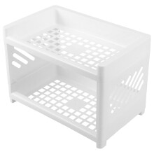 Raindrops Desktop Storage Rack White 1pack 9.47x6.68x6.17in