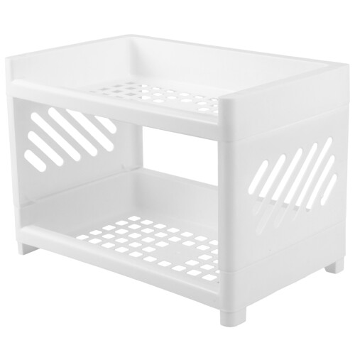 Raindrops Desktop Storage Rack White 1pack 9.47x6.68x6.17in 1