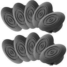 10 Pcs Side Skirt Decorative 3.30x3.30x1.20cm Black