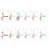 12pcs Bunny Glass Marker Wine Drinking Cup Rings 4