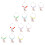 12pcs Bunny Glass Marker Wine Drinking Cup Rings 6