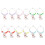 12pcs Bunny Glass Marker Wine Drinking Cup Rings 1