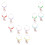 12pcs Bunny Glass Marker Wine Drinking Cup Rings 8