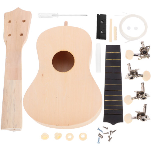 Raindrops Diy Kids Ukulele Wood Guitar For Beginners