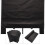 Black Bbq Pan Mat Durable Non-Stick For Home Baking 4pcs 9