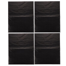 Black Bbq Pan Mat Durable Non-Stick For Home Baking 4pcs