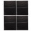 Black Bbq Pan Mat Durable Non-Stick For Home Baking 4pcs 1
