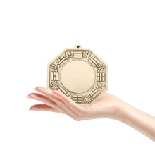 Pure Copper Bagua Mirror Convex Evil Repelling House Ornament