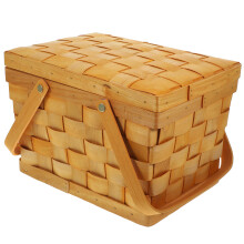 Dried Fruit Basket Woven Wooden Table Decoration