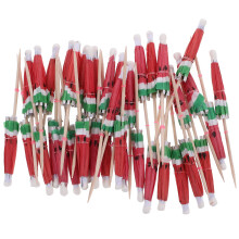 Mlins 50 Pcs Umbrella Straws Fruit Umbrella Sign Banquet 10x1x1cm