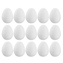 30Stk Dekoeier Aus Kunststoff Weiß Realistisch Für Osterfest & DIY