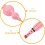 Flute Recorder Pink Plastic 1pack 17.3x3.9x3.5in 7