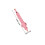 Flute Recorder Pink Plastic 1pack 17.3x3.9x3.5in 2