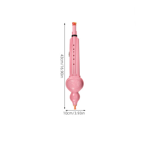 Flute Recorder Pink Plastic 1pack 17.3x3.9x3.5in 2