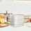 Arch Shape Bread Storage For Households White 1set 10