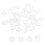 Raindrops Earring Back Earring Pads Slip Resistance 40pcs 1