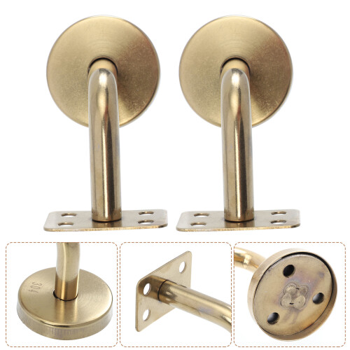 2 Pcs Hanging Door Staircase Handrail Bracket Simple Style 1