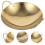Raindrops Golden Stainless Steel Wok Practical Design Workmanship 3
