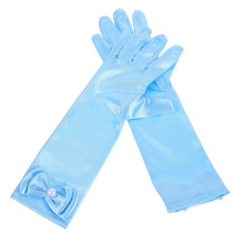 Gelbe Kinderhandschuhe Satin Light Blue 1 Pair