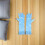Gelbe Kinderhandschuhe Satin Light Blue 1 Pair 7