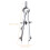 Reusable Compass Compass Silver Metal Painters Office 1set 3