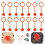 200 Pcs Brake Bleeder Protective Caps Grease Zerk Turntable Hinges Red 9