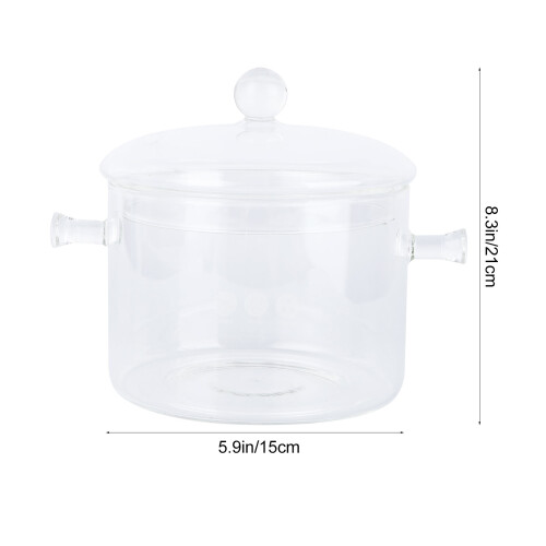Noodle Bowls Glass Stockpot Instant Multi-Function Open Fire Heating 1