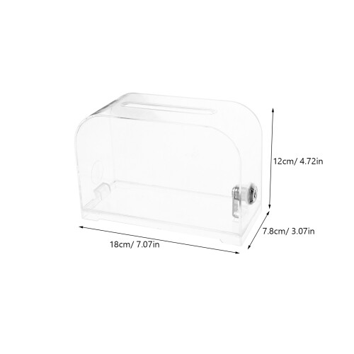 2Pcs Clear Lockable Donation Box for Charity Voting and Suggestion Use 1