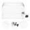 2Pcs Clear Lockable Donation Box for Charity Voting and Suggestion Use 9