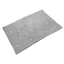 Grey Travel Pillowcase for Children Soft Breathable Cartoon Design