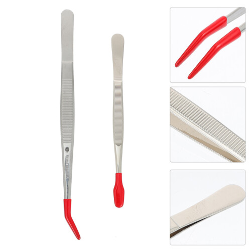 4pcs Flat Tweezers For Use And Everyday Tasks 1