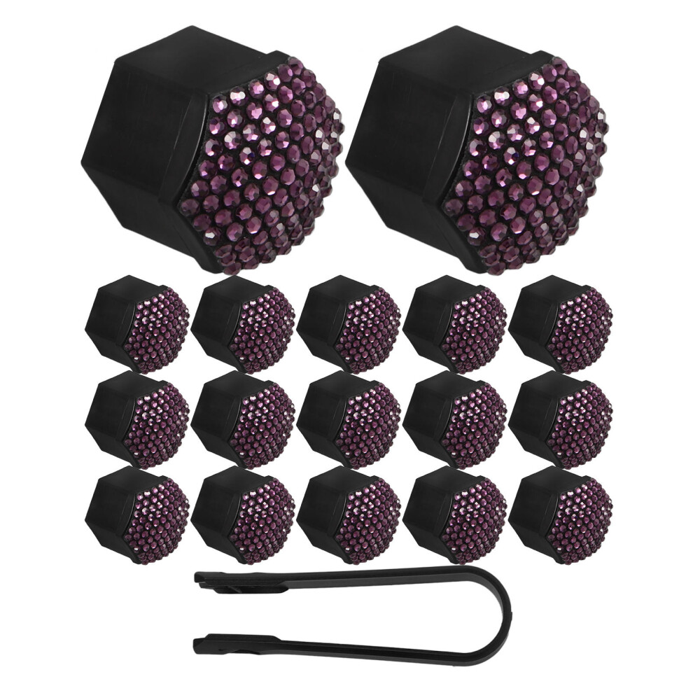 Worgeous Lug Nut Covers 20Pcs 0.8X0.8x0.8in Abs Purple 3163620317945