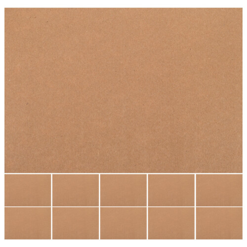 Mlins  50 Pcs Flat Board Cardboard Double-Sided Tape Kraft