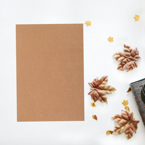 Mlins  50 Pcs Flat Board Cardboard Double-Sided Tape Kraft 2