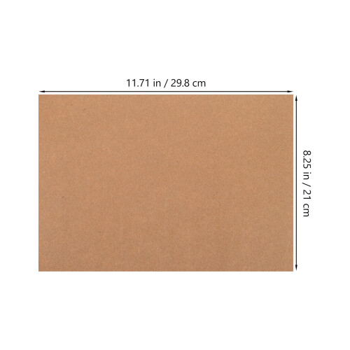 Mlins  50 Pcs Flat Board Cardboard Double-Sided Tape Kraft 1