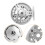 Tackle Wheel Silver 1pack 3.3x3.3x2.2in 11