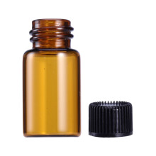 9Pcs Durable Glass Vial Bottles with Black Lid for Oil and Perfume