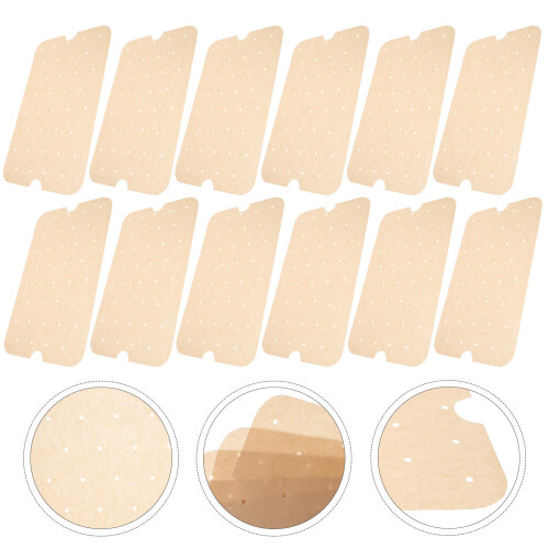 100pack Round Parchment Paper Liners Light Brown Nonstick 2