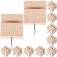 12 Pcs Board Wall Hooks Adhesive Card Slot Thumbtack