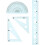 3 Sets Multi Functional Drawing Ruler Multi-Purpose High-Precision 7